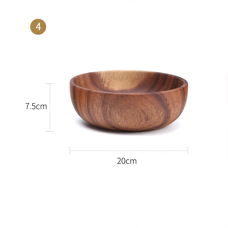 Large And Small Wooden Rice Bowl