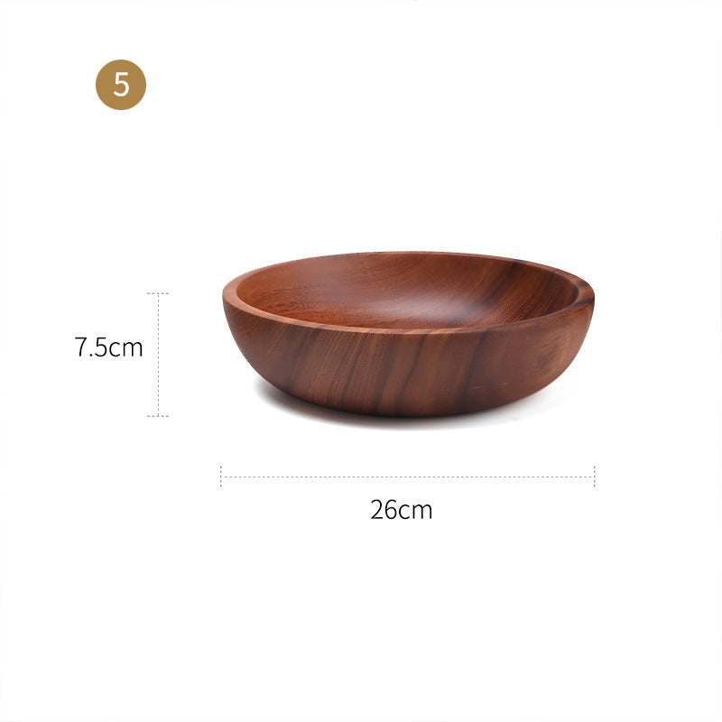 Large And Small Wooden Rice Bowl